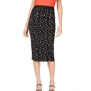 Alfani Polka Dot Pencil Skirt